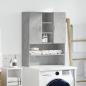 Preview: Waschmaschinenschrank Betongrau 70,5x25,5x90 cm