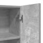 Preview: Waschmaschinenschrank Betongrau 70,5x25,5x90 cm
