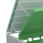 Preview: Mülltonnenbox für 2 Tonnen Grau 144x81x113 cm Stahl