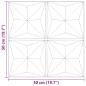 Preview: Wandpaneele 24 Stk. Beton 50x50 cm XPS 6 m² Origami