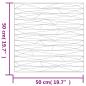 Preview: Wandpaneele 12 Stk. Grau 50x50 cm XPS 3 m² Stein
