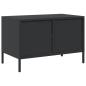 Preview: TV-Schrank Schwarz 68x39x43,5 cm Kaltgewalzter Stahl