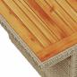 Preview: 8-tlg. Garten-Sofagarnitur mit Kissen Beige Poly Rattan