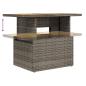 Preview: 9-tlg. Garten-Sofagarnitur mit Kissen Grau Poly Rattan