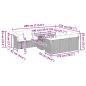 Preview: 11-tlg. Garten-Sofagarnitur mit Kissen Schwarz Poly Rattan