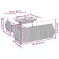 Preview: 6-tlg. Garten-Sofagarnitur mit Kissen Beige Poly Rattan