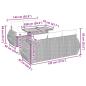 Preview: 6-tlg. Garten-Sofagarnitur mit Kissen Grau Poly Rattan