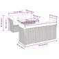 Preview: 6-tlg. Garten-Sofagarnitur mit Kissen Grau Poly Rattan