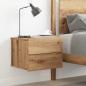 Preview: Wand-Nachttisch Artisan-Eiche 40x32x30 cm