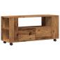 Preview: TV-Schrank mit Rollen Altholz-Optik 102x34,5x43cm Holzwerkstoff
