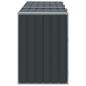 Preview: Mülltonnenbox für 3 Tonnen Anthrazit 216x81x115 cm Stahl
