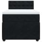 Preview: Boxspringbett mit Matratze Schwarz 90x200 cm Samt