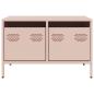 Preview: ARDEBO.de - TV-Schrank Rosa 68x50x43,5 cm Kaltgewalzter Stahl