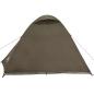 Preview: Kuppel-Campingzelt 4 Personen Braun Wasserdicht