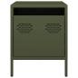 Preview: Nachttische 2 Stk. Olivgrün 35x39x43,5 cm Stahl