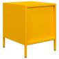 Preview: Nachttische 2 Stk. Senfgelb 35x39x43,5 cm Stahl