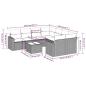 Preview: 9-tlg. Garten-Sofagarnitur mit Kissen Hellgrau Poly Rattan