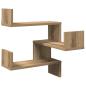 Preview: Wand-Eckregal Artisan-Eiche 40x40x49,5 cm Holzwerkstoff