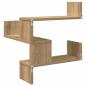 Preview: Wand-Eckregal Artisan-Eiche 40x40x49,5 cm Holzwerkstoff