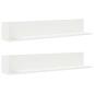 Preview: Wandregale 2 Stk. Weiß 100x16,5x16,5 cm Holzwerkstoff