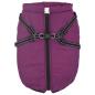 Preview: Hundemantel mit Geschirr Wasserdicht Reflektierend Lila 5XL