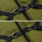 Preview: Hundemantel mit Geschirr Wasserdicht Armeegrün 6XL