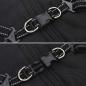 Preview: Hundemantel mit Geschirr Wasserdicht Reflektierend Schwarz L