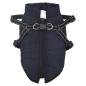 Preview: Hundemantel mit Geschirr Wasserdicht Marineblau XL
