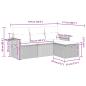 Preview: 4-tlg. Garten-Sofagarnitur mit Kissen Schwarz Poly Rattan