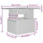 Preview: 7-tlg. Garten-Sofagarnitur mit Kissen Braun Poly Rattan