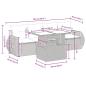 Preview: 5-tlg. Garten-Sofagarnitur mit Kissen Schwarz Poly Rattan