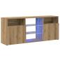 Preview: TV-Schrank mit LED-Leuchten Artisan-Eiche 120x30x50 cm
