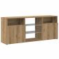 Preview: TV-Schrank mit LED-Leuchten Artisan-Eiche 120x30x50 cm