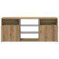 Preview: TV-Schrank mit LED-Leuchten Artisan-Eiche 120x30x50 cm