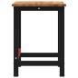 Preview: Werkbank Hellbraun 100x60x81,5 cm Massivholz Eiche