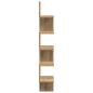 Preview: Wand-Eckregal Artisan-Eiche 20x20x127,5 cm Holzwerkstoff