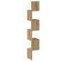 Preview: Wand-Eckregal Artisan-Eiche 20x20x127,5 cm Holzwerkstoff