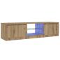 Preview: TV-Schrank mit LED-Leuchten Artisan-Eiche 140x40x35,5 cm