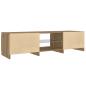 Preview: TV-Schrank mit LED-Leuchten Artisan-Eiche 140x40x35,5 cm