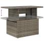 Preview: ARDEBO.de - 6-tlg. Garten-Sofagarnitur mit Kissen Grau Poly Rattan