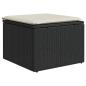 Preview: 8-tlg. Garten-Sofagarnitur mit Kissen Schwarz Poly Rattan