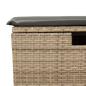 Preview: 5-tlg. Garten-Sofagarnitur mit Kissen Beige Poly Rattan