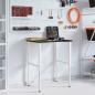 Preview: Werkbank Dunkelbraun 80x60x(71,5-98) cm Massivholz Eiche