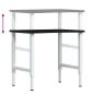 Preview: Werkbank Dunkelbraun 80x60x(71,5-98) cm Massivholz Eiche