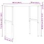 Preview: Werkbank Dunkelbraun 100x60x(71,5-98) cm Massivholz Eiche