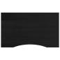 Preview: Werkbank Dunkelbraun 100x60x(71,5-98) cm Massivholz Eiche