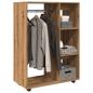 Preview: ARDEBO.de - Kleiderständer Artisan-Eiche 80x40x110 cm Holzwerkstoff