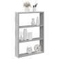 Preview: ARDEBO.de - Wandregal Grau Sonoma 43x9x60 cm Holzwerkstoff