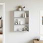 Preview: Wandregal Grau Sonoma 43x9x60 cm Holzwerkstoff