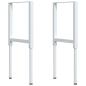 Preview: Werkbank 100x60x(71,5-98) cm Massivholz Eiche